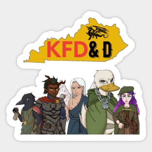 KFD&D Cast Sticker